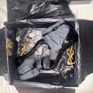 Yves Saint Laurent Black Opyum heel